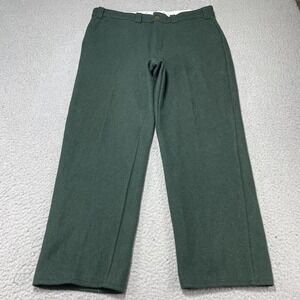 Codet Pants Mens 36x31 Green Wool Flannel Lined Dress Workwear Winter Outdoor